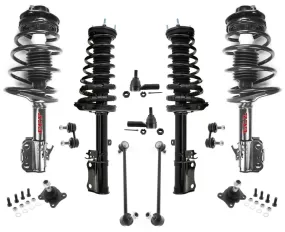 12pc Kit Complete Coil Spring Struts for Toyota Camry 95-96 2.2L Coupe & Sedan