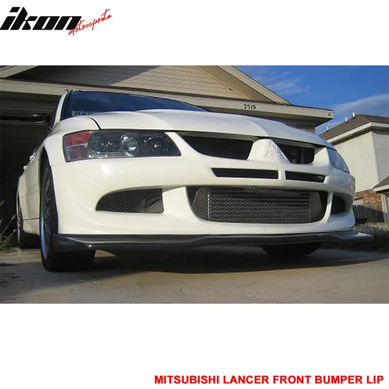 2003-2005 Mitsubishi lancer Evo 8 Vill Front Bumper Lip Spoiler PU