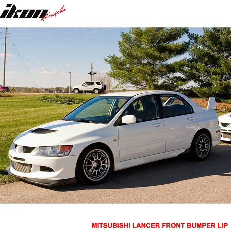 2003-2005 Mitsubishi lancer Evo 8 Vill Front Bumper Lip Spoiler PU