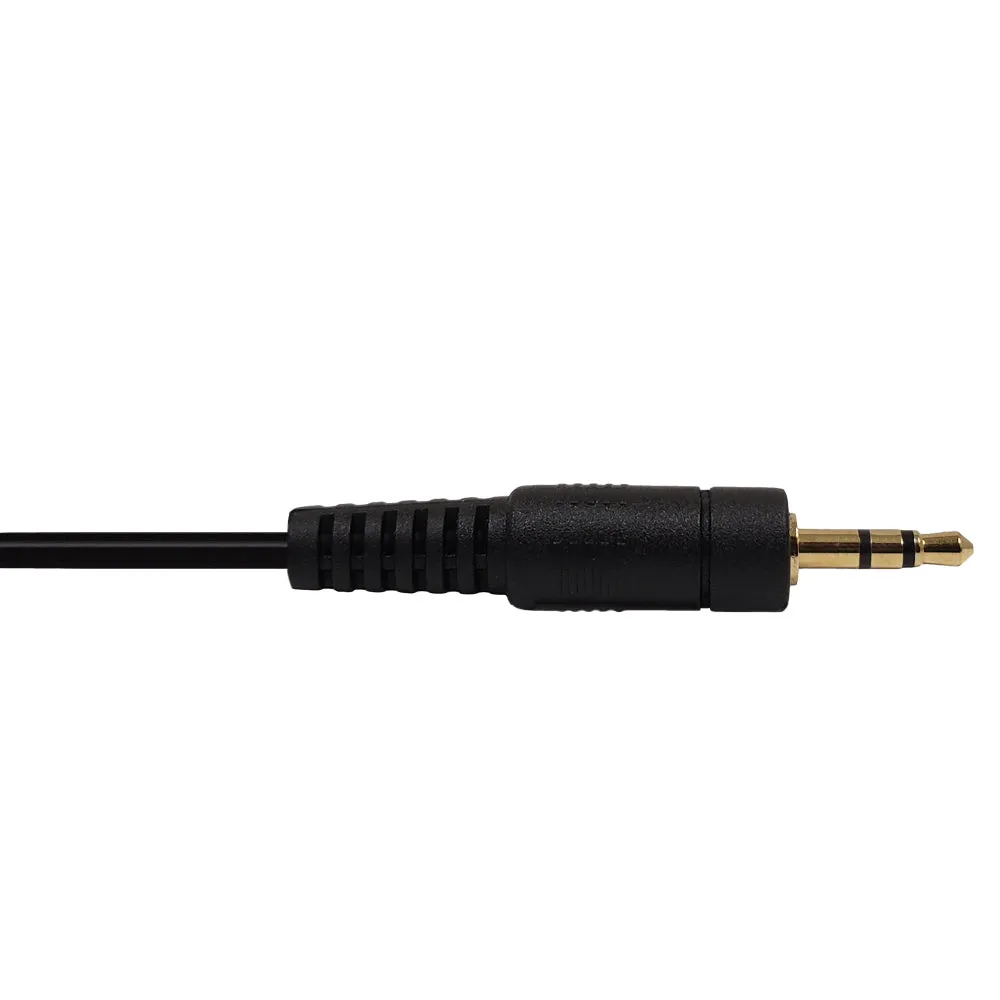 2.5mm Stereo Male Straight to Male Right Angle Cable - Riser Rated CMR/FT4