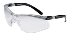 3M™ BX™ Dual Reader Protective Eyewear 11458-00000-20, Clear Anti-Fog
Lens, Silver/Black Frame,  2.0 Top/Bottom Diopter, 20 ea/Case