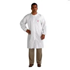 3M™ Disposable Lab Coat with Zip 4440-L White, 50 EA/Case