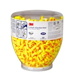 3M™ E-A-Rsoft™ Yellow Neon Blasts™ One Touch™ Dispenser Refill 391-1010,
Regular Size, 2000 Pair/Case