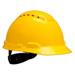 3M™ Hard Hat with Uvicator H-702V-UV, Vented, Yellow, 4-Point Ratchet
Suspension, 20 EA/Case