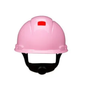 3M™ SecureFit™ Hard Hat H-713SFR-UV, Pink, 4-Point pressure Diffusion Ratchet Suspension, with Uvicator, 20 ea/Case