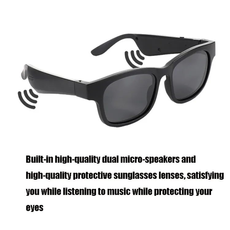 A12 Smart Bluetooth Audio Sunglasses Bluetooth Glasses(Red Gold)