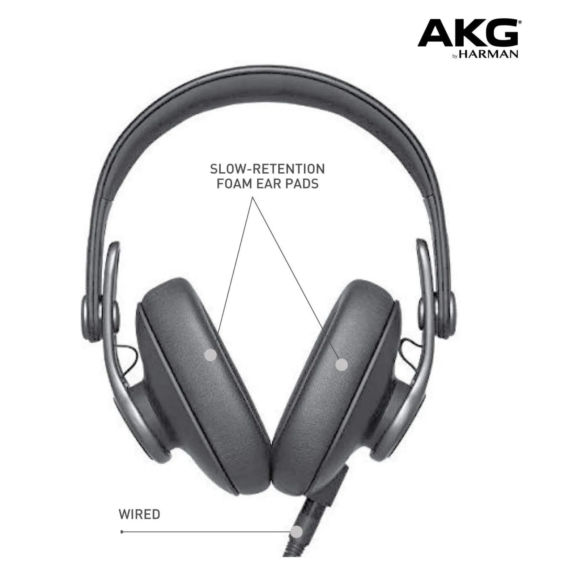 AKG K371 - Over-Ear, Closed-Back, Foldable Studio Headphones