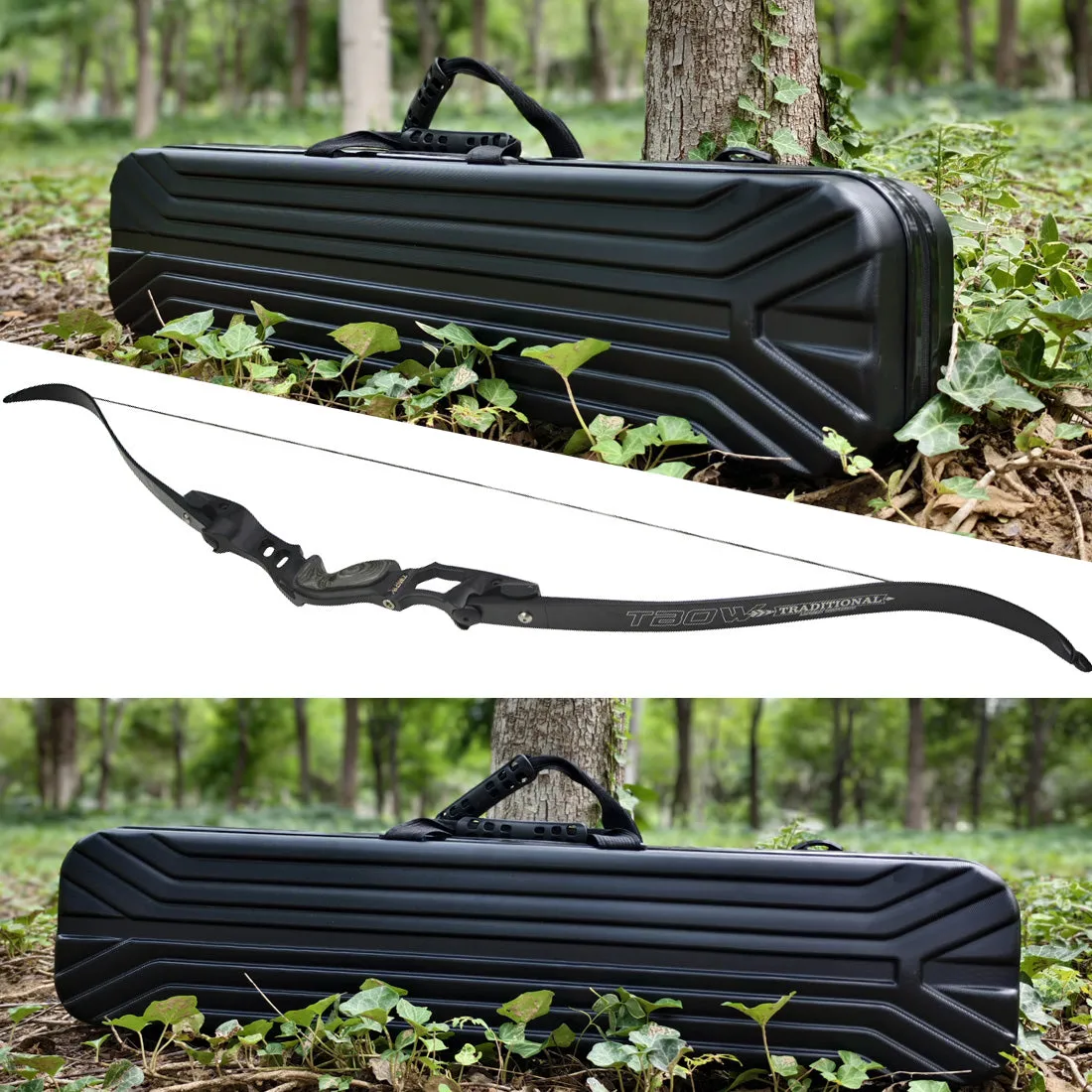 AMEYXGS Archery Takedown Recurve Case With TBOW Bow & Arrows