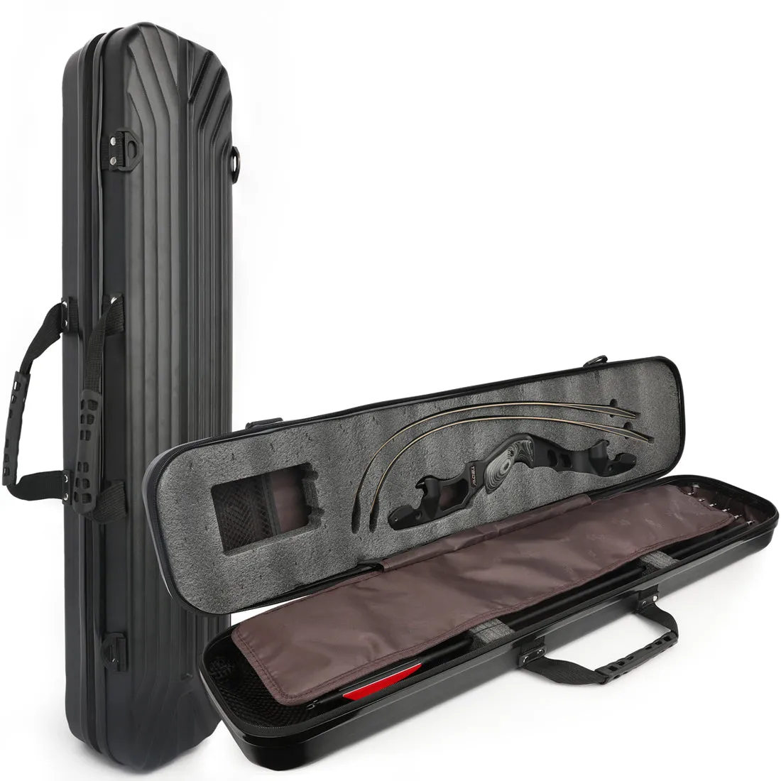 AMEYXGS Archery Takedown Recurve Case With TBOW Bow & Arrows