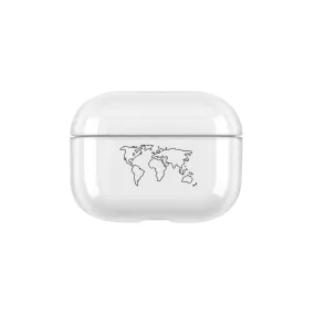 Apfelkiste - AirPods Pro Hardcase Cover - World Map