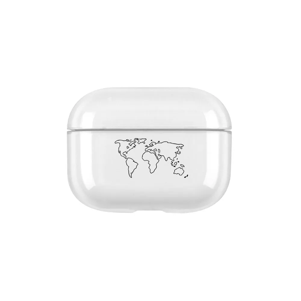 Apfelkiste - AirPods Pro Hardcase Cover - World Map