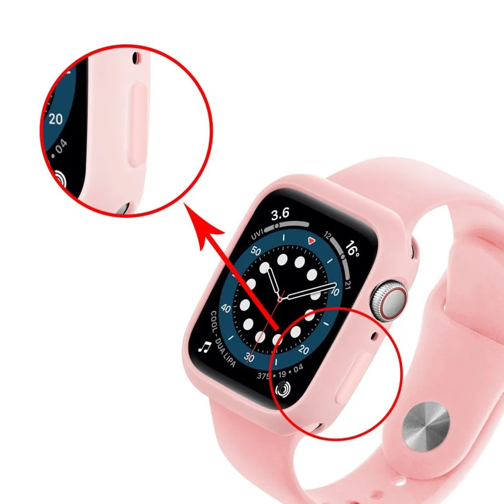 Apple Watch (45mm) candy color button TPU cover - Pink / Pink