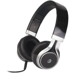 AT&T HPM10-BLK Stereo Over-Ear Headphones with Microphone (Black)