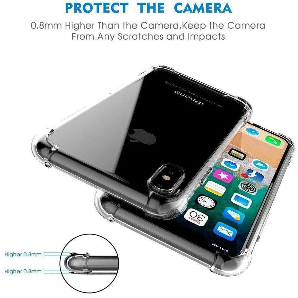 Atouchbo King Kong Armor Protective Case for iPhone 12 / 12 Pro (6.1") Anti-Shock Mobile Case Clear