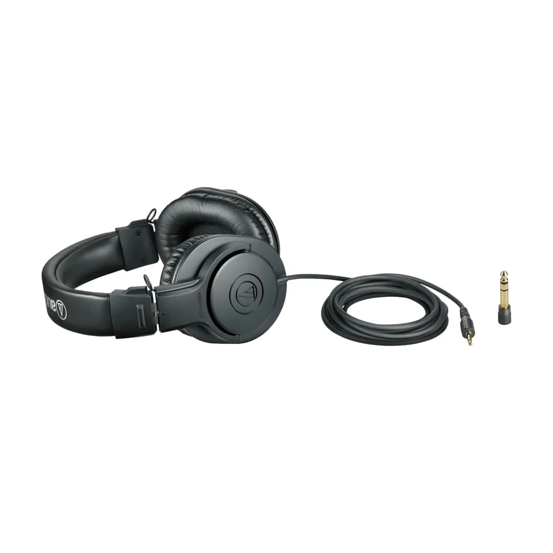 Audio-Technica ATH-M20x - Professional Monitor Headphones - Black Finish