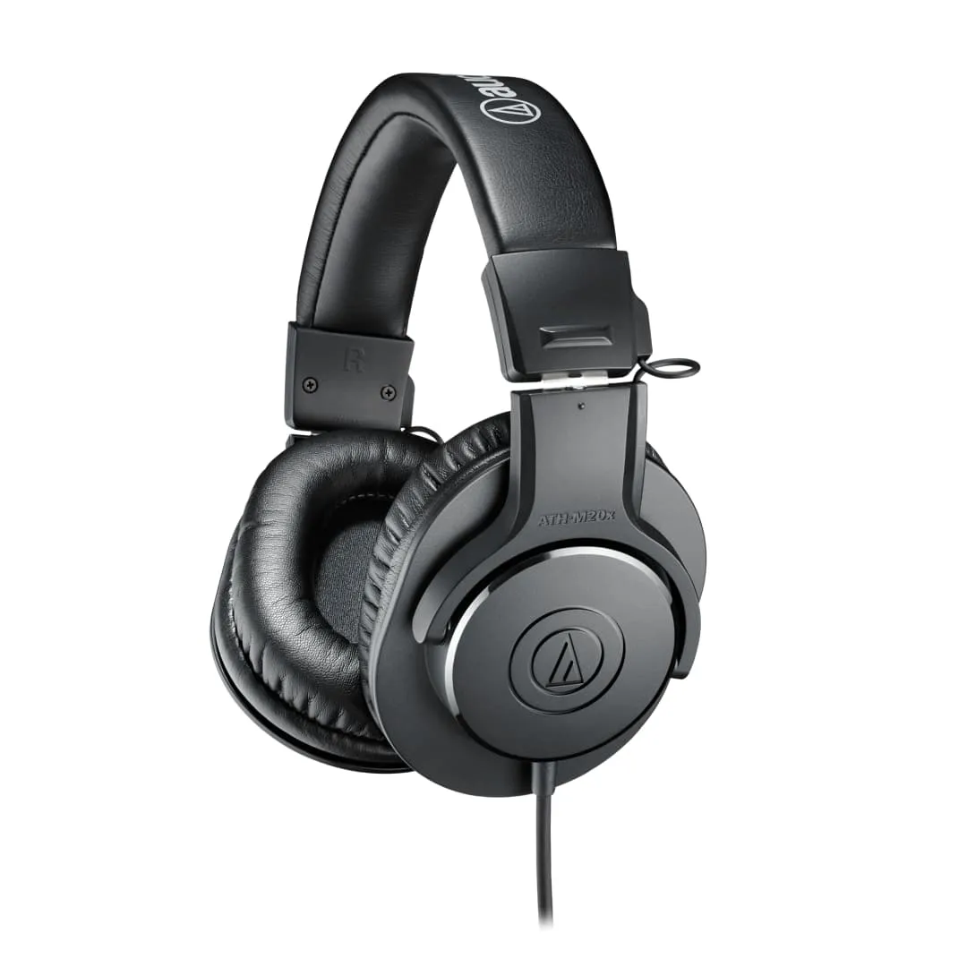 Audio-Technica ATH-M20x - Professional Monitor Headphones - Black Finish