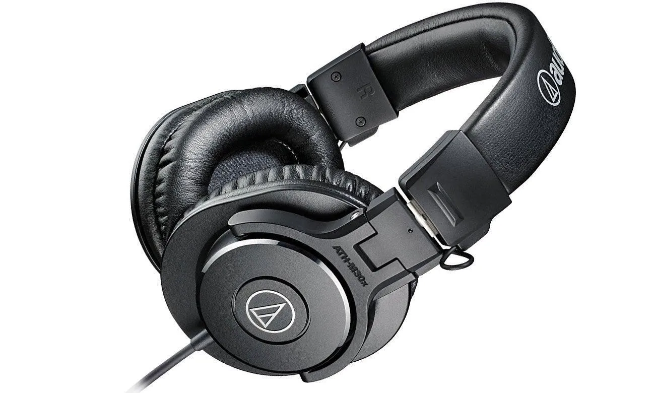 Audio Technica Ath-m30x Professional Studio Monitor Headphones, Closed-back