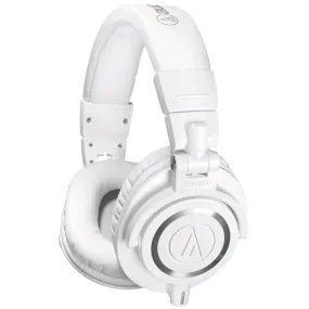 Audio-Technica ATH-M50X White Closed-Back Studio Headphones - White