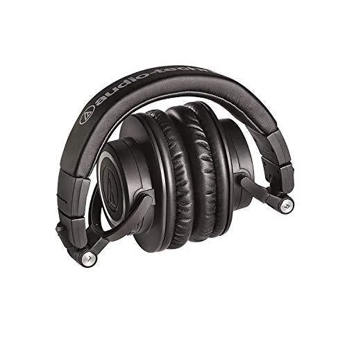 Audio-Technica ATHM50XBT Wireless Bluetooth Over-Ear Headphones, Black