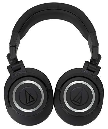 Audio-Technica ATHM50XBT Wireless Bluetooth Over-Ear Headphones, Black