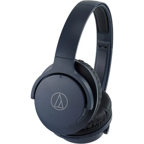 Audio-Technica QuietPoint Wireless Headphones Navy Refurbished