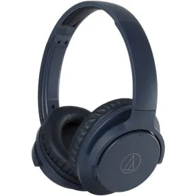 Audio-Technica QuietPoint Wireless Headphones Navy Refurbished