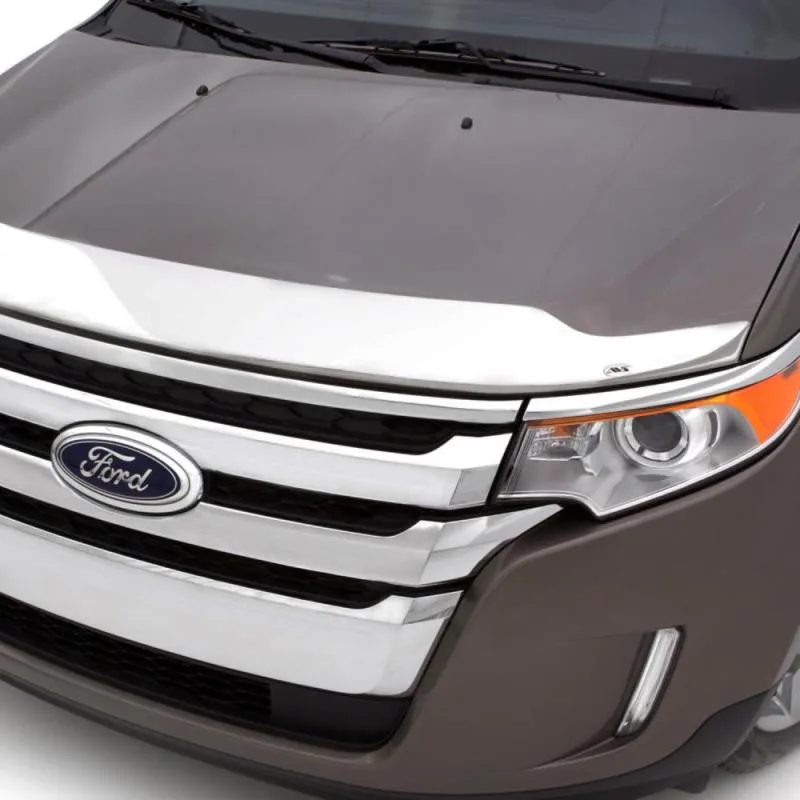 AVS 15-18 Ford Edge Aeroskin Low Profile Hood Shield - Chrome