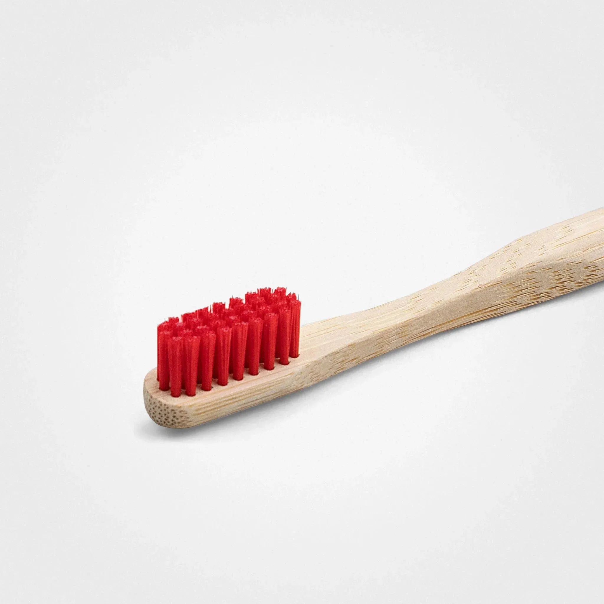 Bamboo Toothbrush, Adult, Red