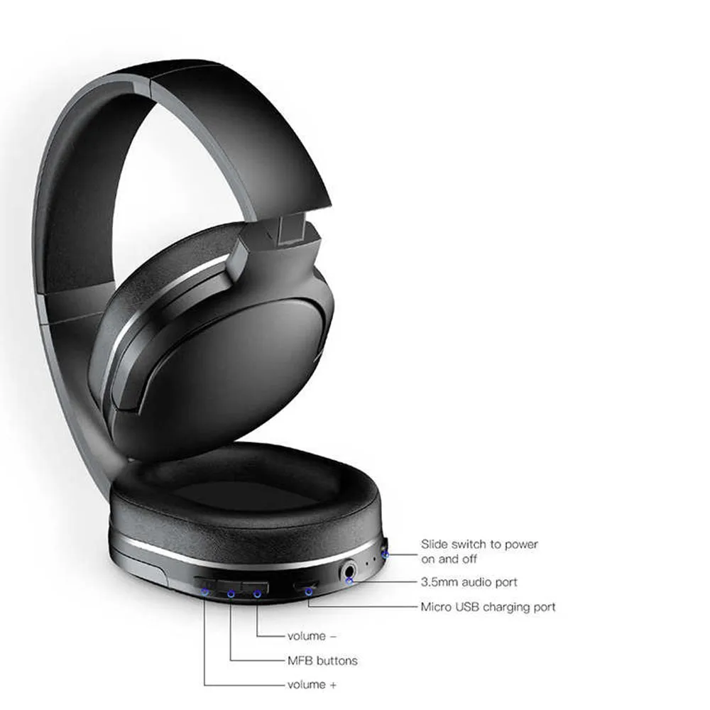 Baseus D02 Encok Wireless Headphones Black