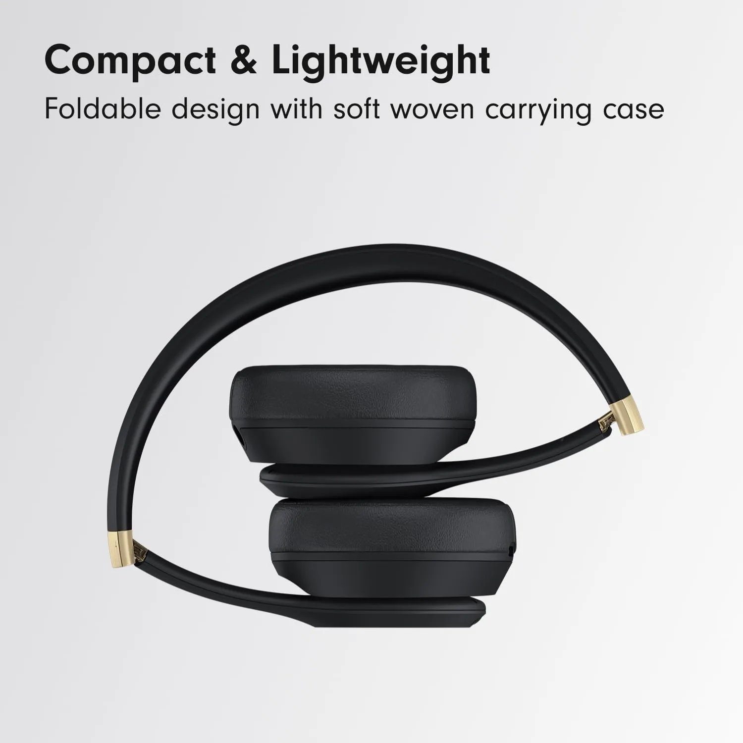 Beats Solo 4 -Wireless Bluetooth on Ear Headphones with AppleCare  (2 Years) - Black & Gold