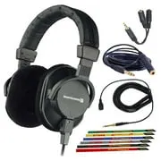 Beyerdynamic DT 250 80 Ohm Closed Dynamic Headphones Bundle with Cleaning Kit