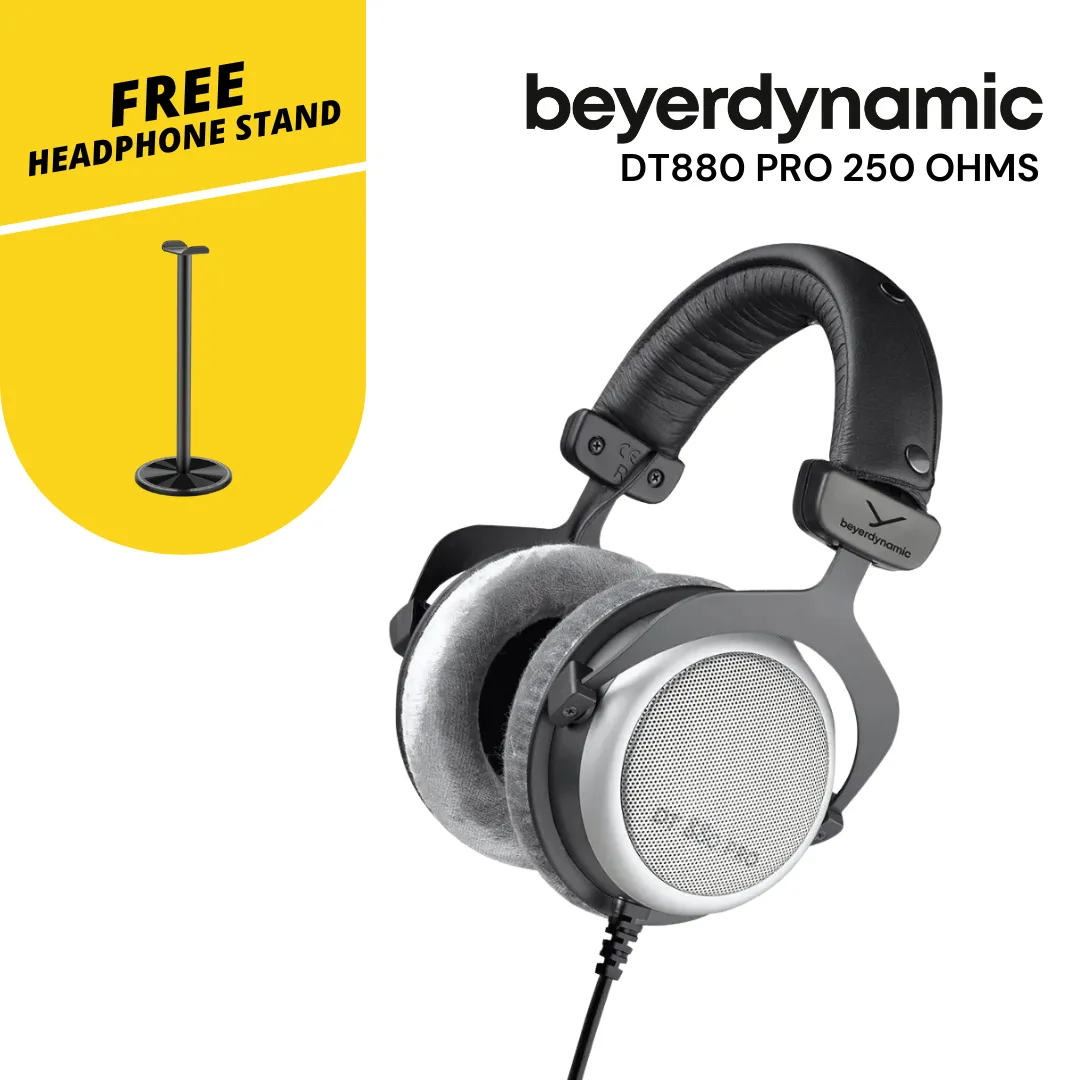 BEYERDYNAMIC DT880 PRO 250 OHMS STUDIO HEADPHONE FOR MIXING & MASTERING SEMI OPEN BACK