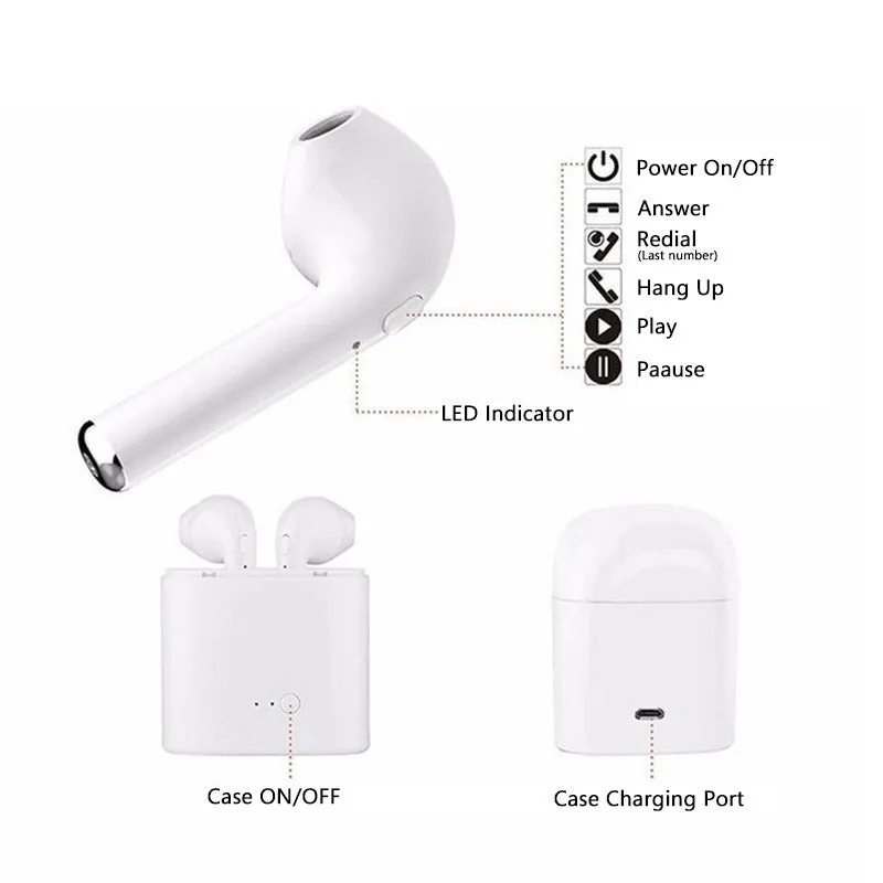 Bluetooth 5.0 Earphones Wireless Headsets Earbuds