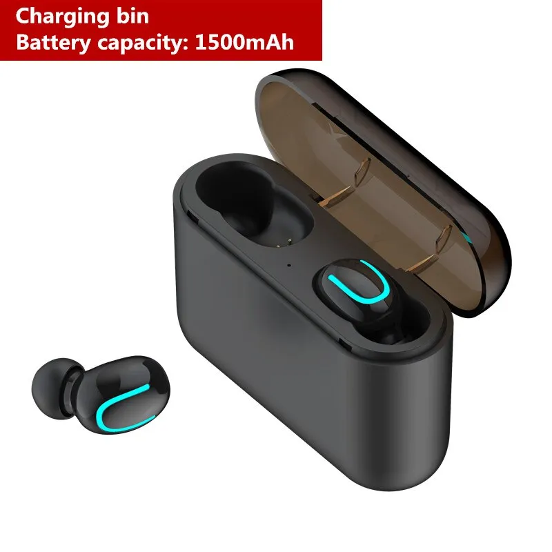 Bluetooth 5.0 Headset TWS Wireless Earphones Twins Earbuds 5D Stereo Headphones