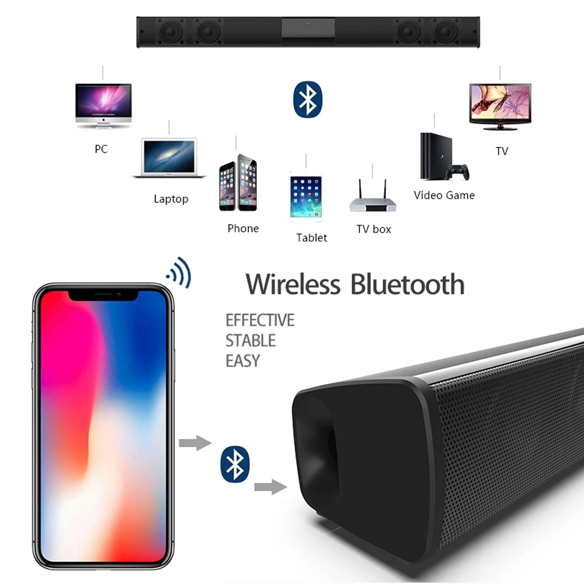 Bluetooth Home Theater Wireless Sound Bar