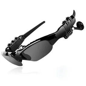 Bluetooth Wireless Earphones Mic Hands Free Call Sunglasses