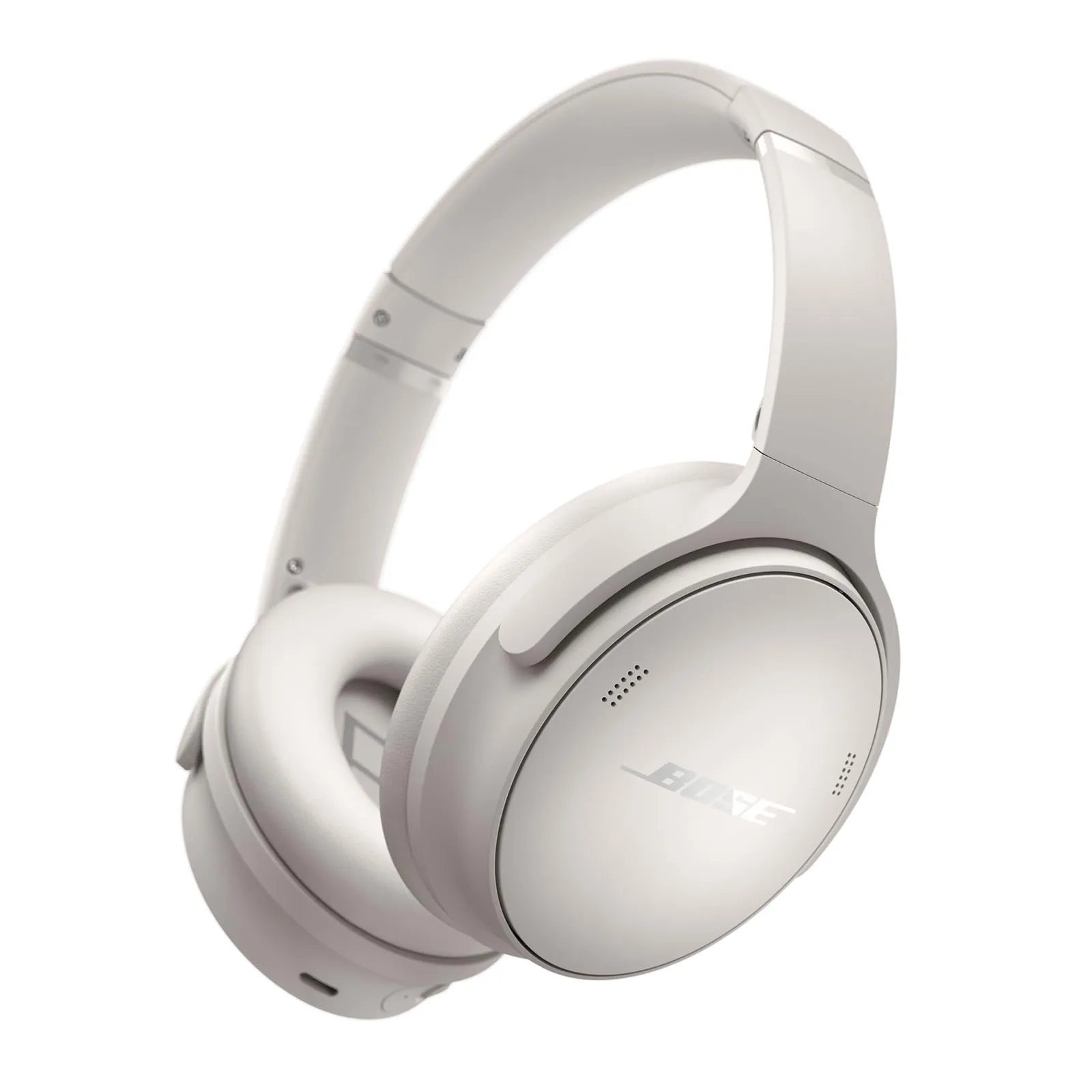 Bose QuietComfort Bluetooth Headphones, Wireless Headphones, Over Ear Noise Cancelling Headphones with Mic, Up To 24 Hours of Battery Life, White Smoke