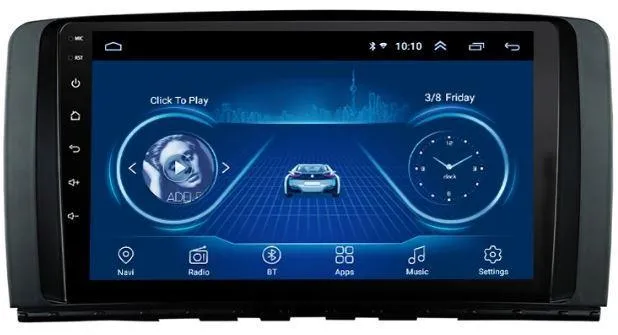 Car Dealz 9" Android 10.0 For Mercedes-Benz R Class 2006-2018 w CAM In Dash Plus OEM Fascia