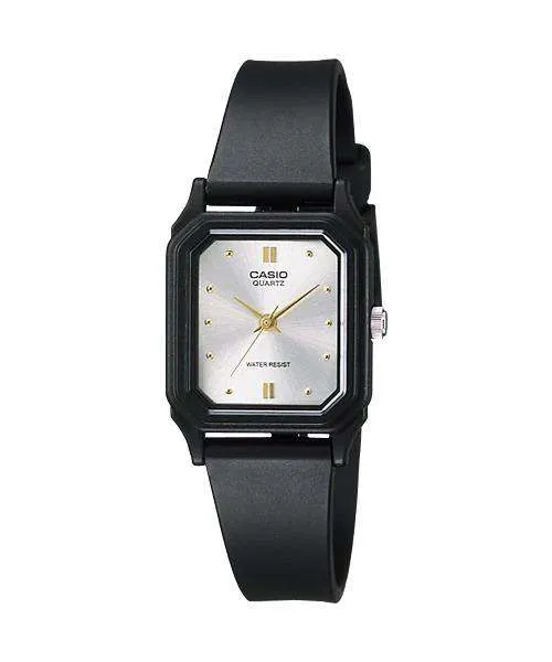 Casio LQ-142E-7ADF Black Rubber Strap Watch for Women