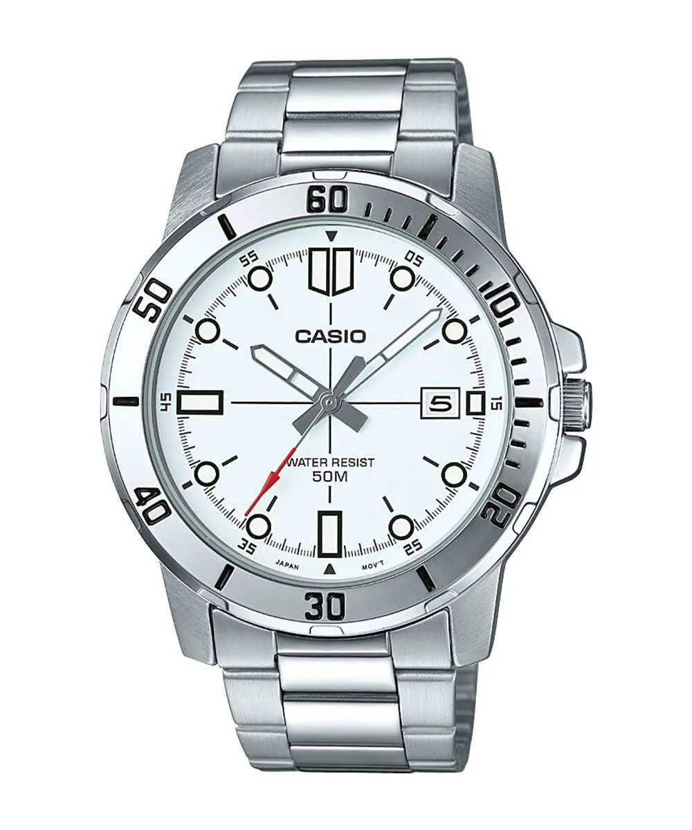 Casio MTP-VD01D-7EVUDF Silver Stainless Watch for Men