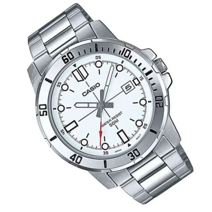 Casio MTP-VD01D-7EVUDF Silver Stainless Watch for Men