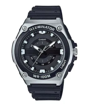 Casio MWC-100H-1AVDF Black Rubber Strap Watch for Men