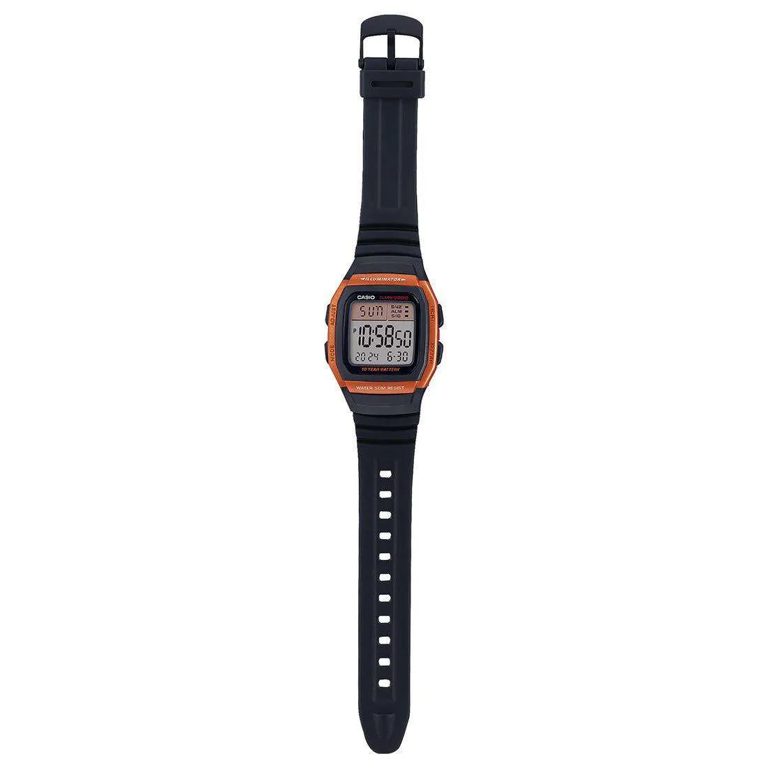 Casio W-96H-4A2VDF Black Resin Watch for Men and Women