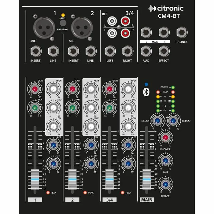 CM4-BT Mikšerinis Pultas su Bleutooth