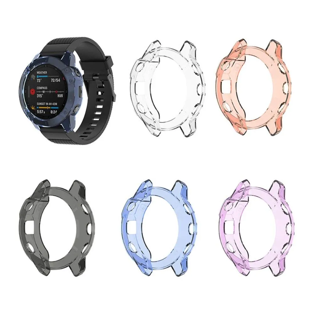 Cool transparent cover for Garmin Fenix 6 / 6 Pro Pink