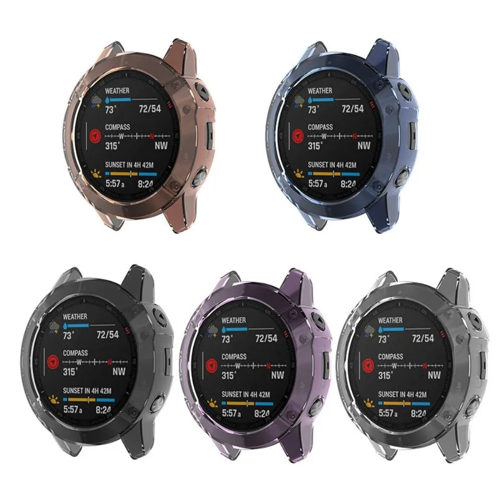 Cool transparent cover for Garmin Fenix 6 / 6 Pro Pink