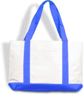 cruiser tote bag - white/royal Case of 48