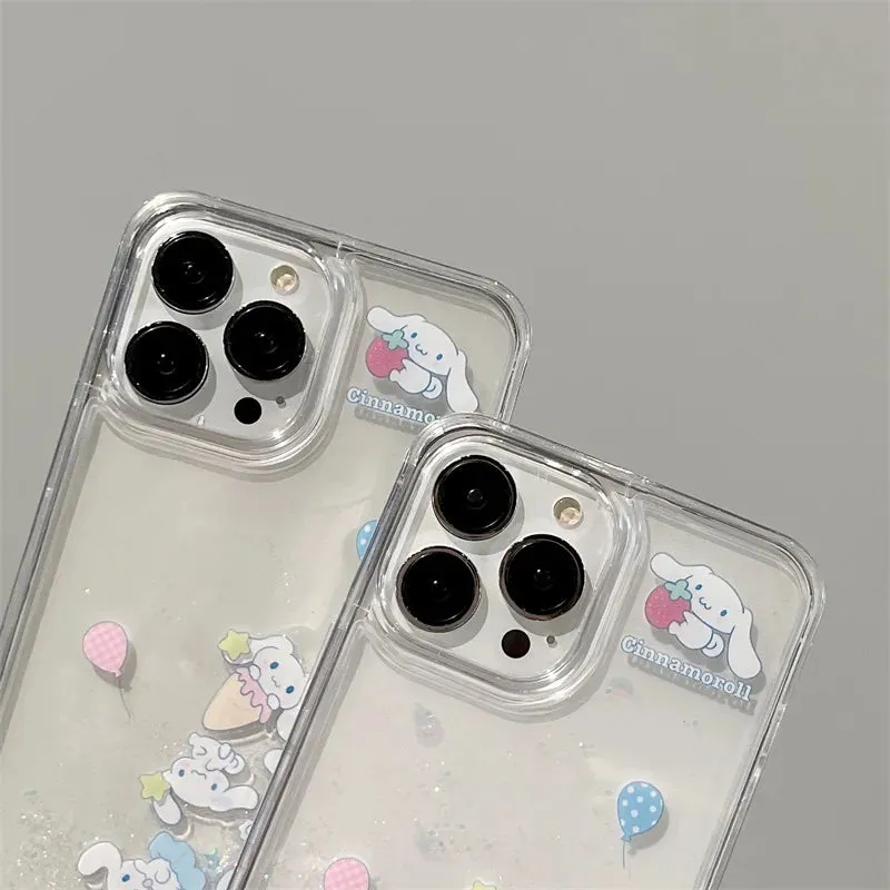 Cute Cinna Quicksand iPhone Case