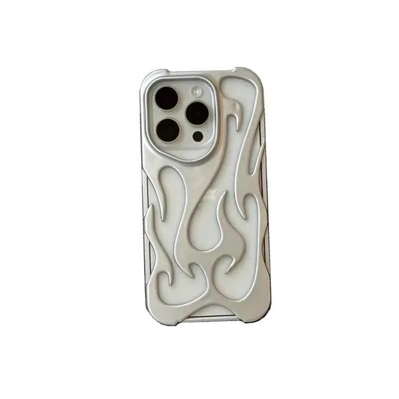 Cute Phone Cases 3D Flame Pattern for iPhone 15/14/13/12 Pro Max - TSP3011