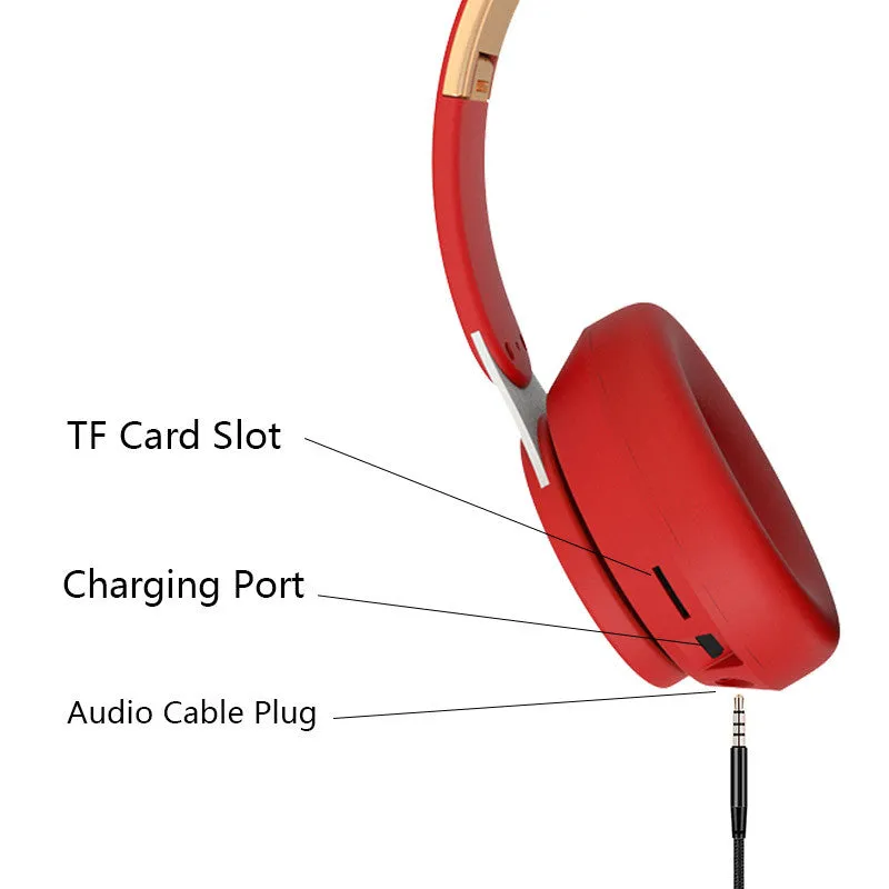 Dragon Bluetooth 5.0 Wireless Gaming Headset with TF Card Slot